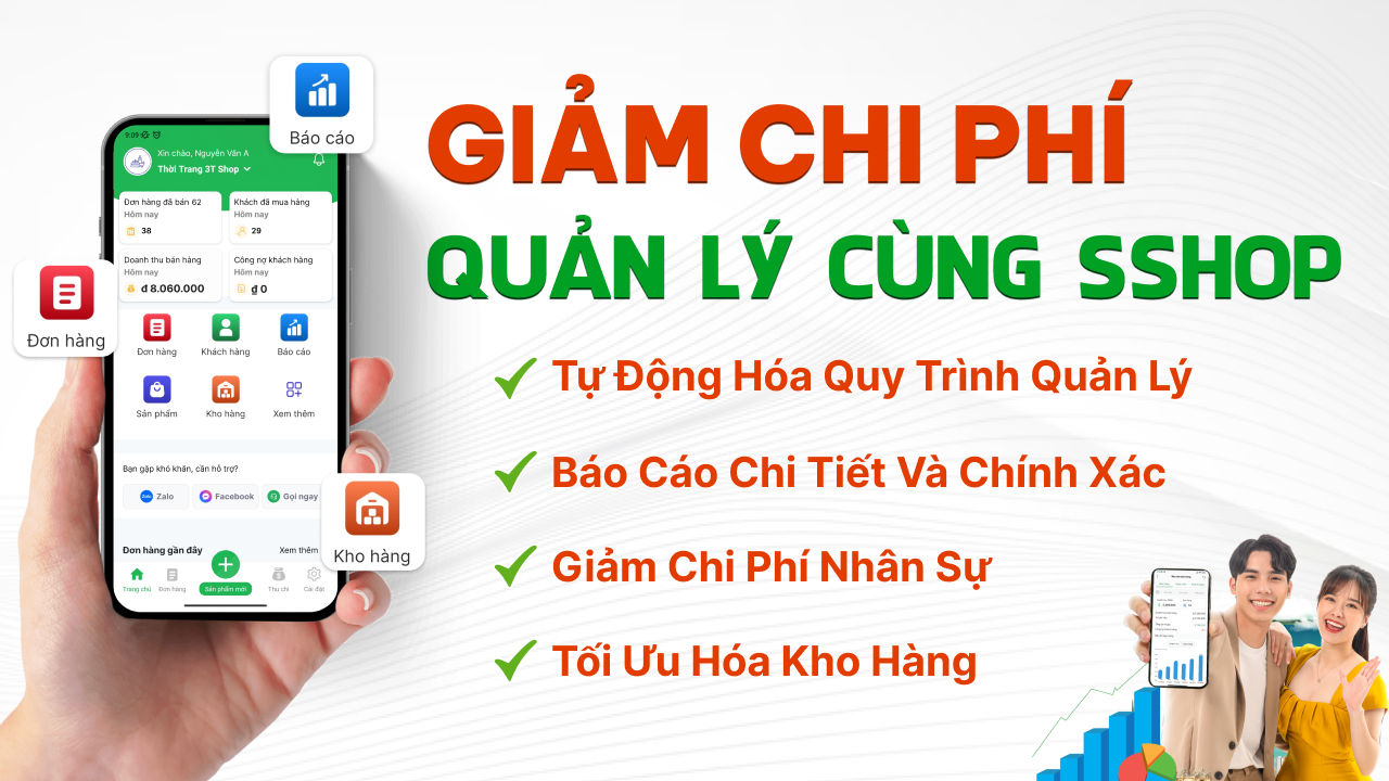 Giảm chi phí quản lý cùng SSHOP